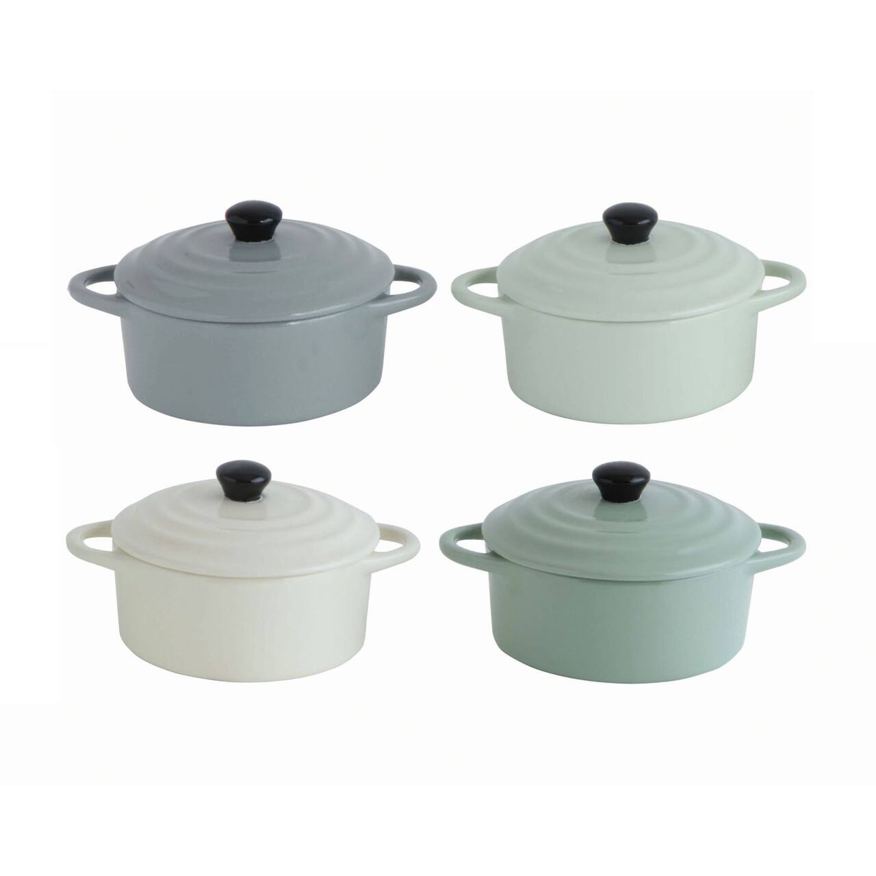 Hello Honey® Stoneware Mini Bakers with Lids Set